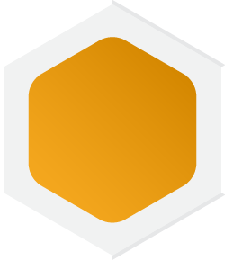 Hex Border Orange